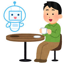 AIと話す人のイラスト(男性) | かわいいフリー素材集 いらすとや AIと話す人のイラスト(男性) | かわいいフリー素材集 いらすとや