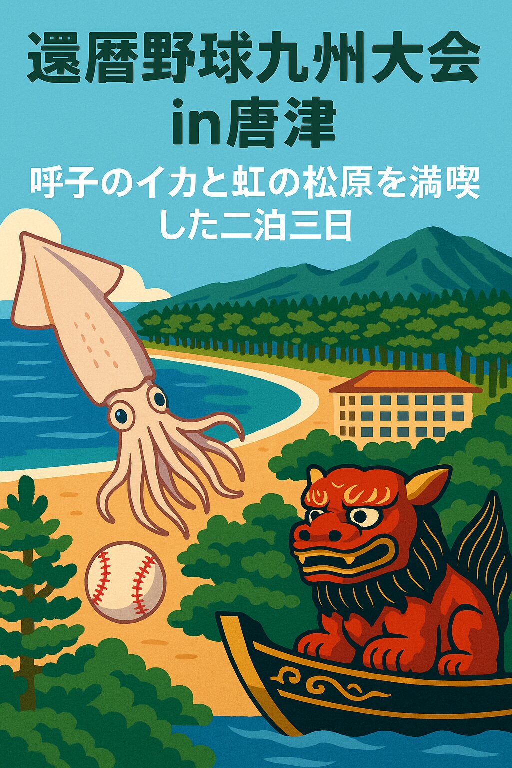 還暦野球九州大会で佐賀県唐津市を満喫する！