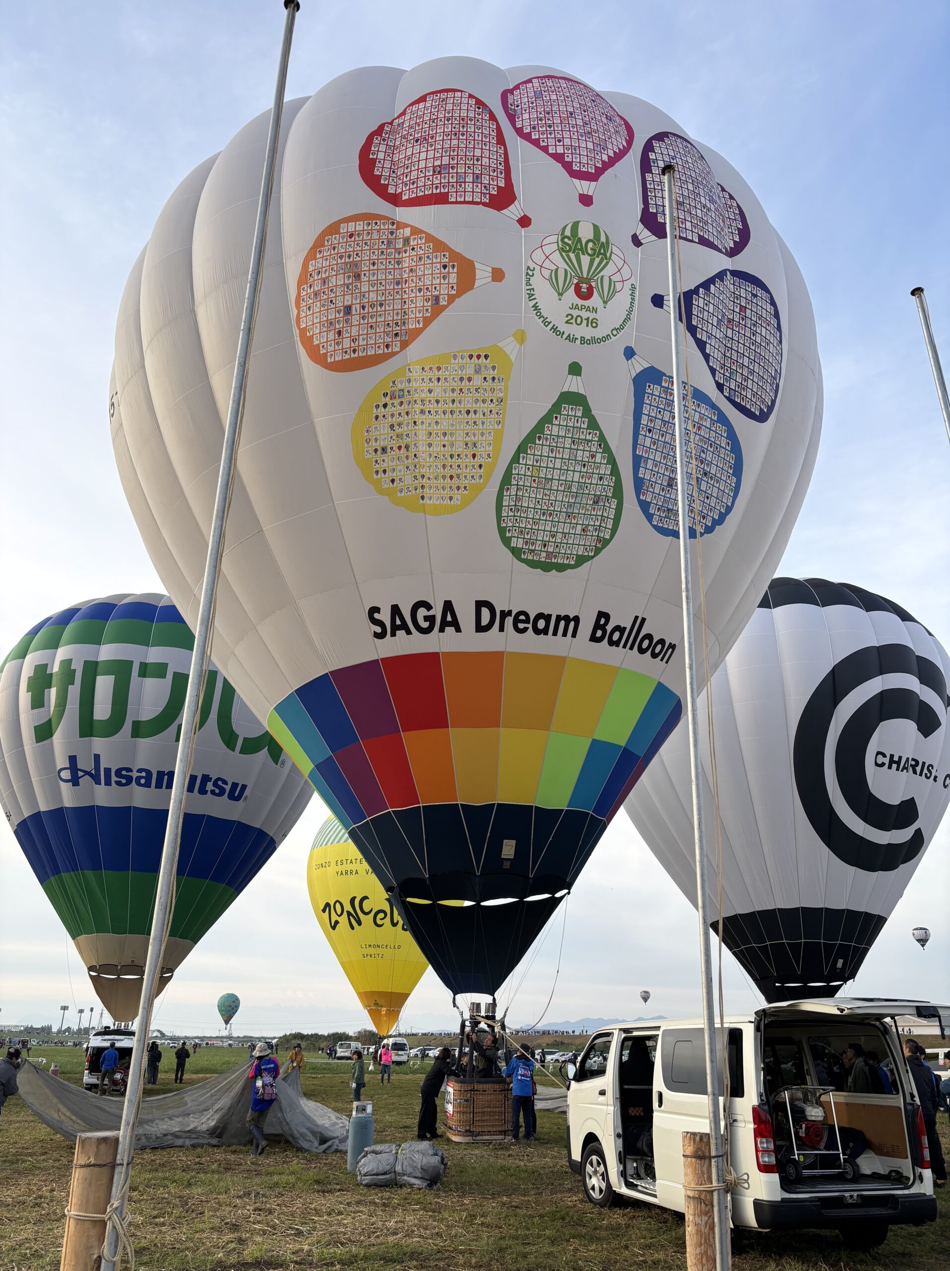 佐賀バルーンフェスタのバルーンのアップ写真