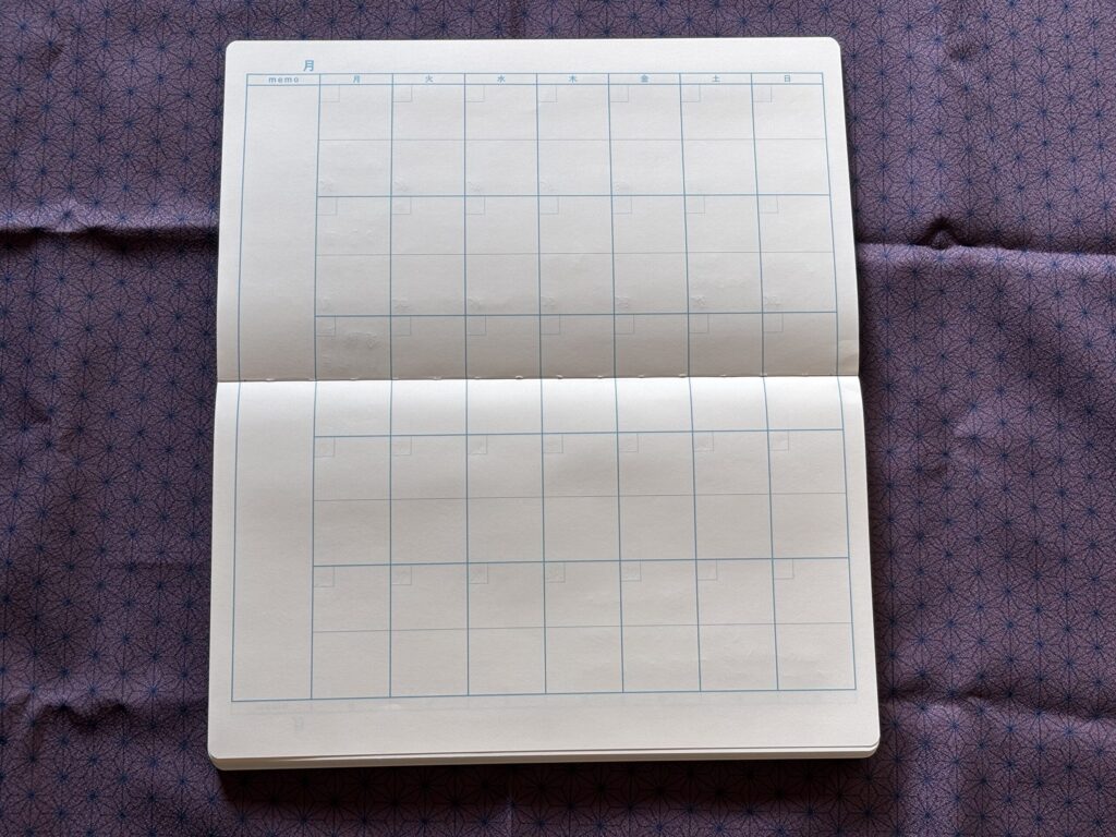 循環ノートの見開き写真